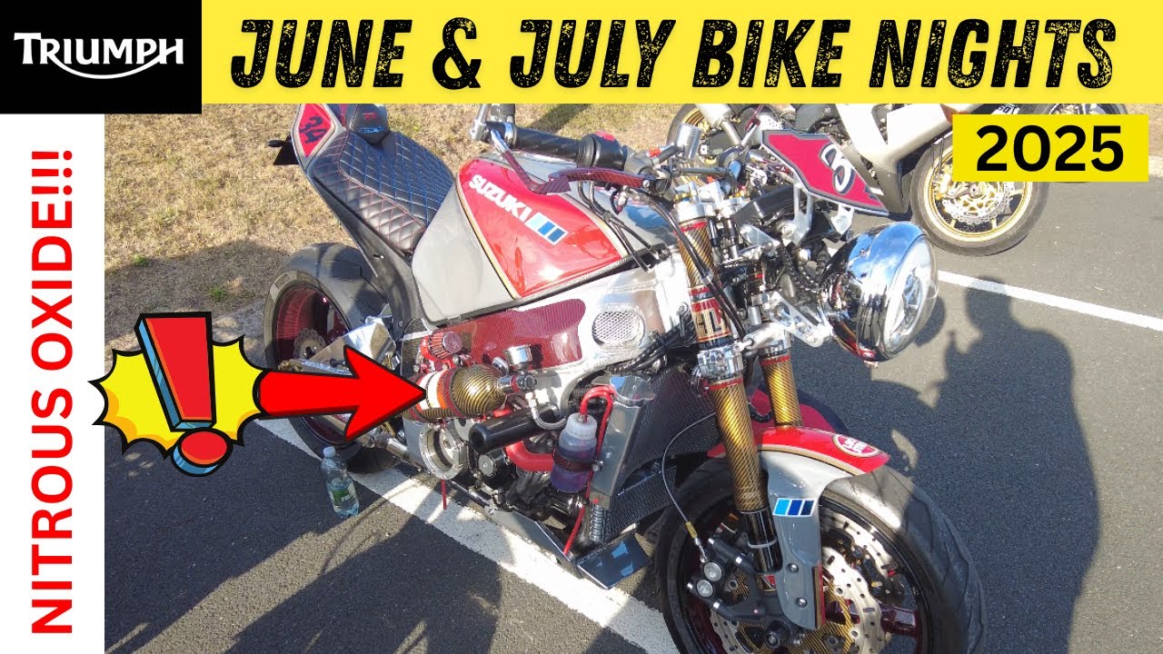 Plenty of Bikes turn up at Triumph's June/July Bike Night