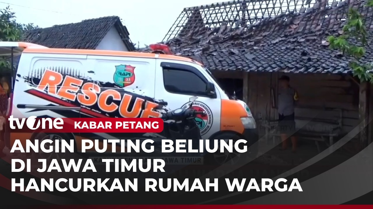 Angin Puting Beliung Terjang Ngawi, Puluhan Rumah Warga Rusak | Kabar Petang