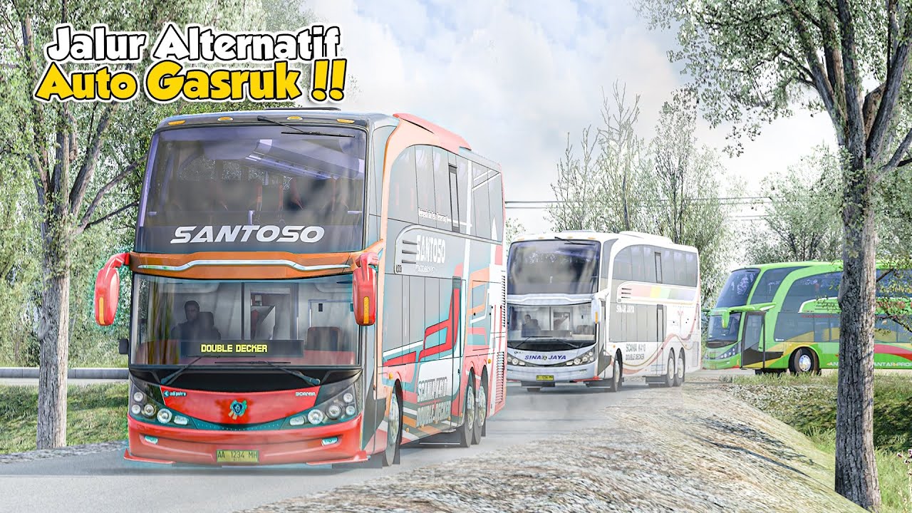 Semua Jalan Ditutup !! Double Decker Konvoi Lewat Jalur Alternatif   EP 1.5 Marco DD M.Husni ETS2
