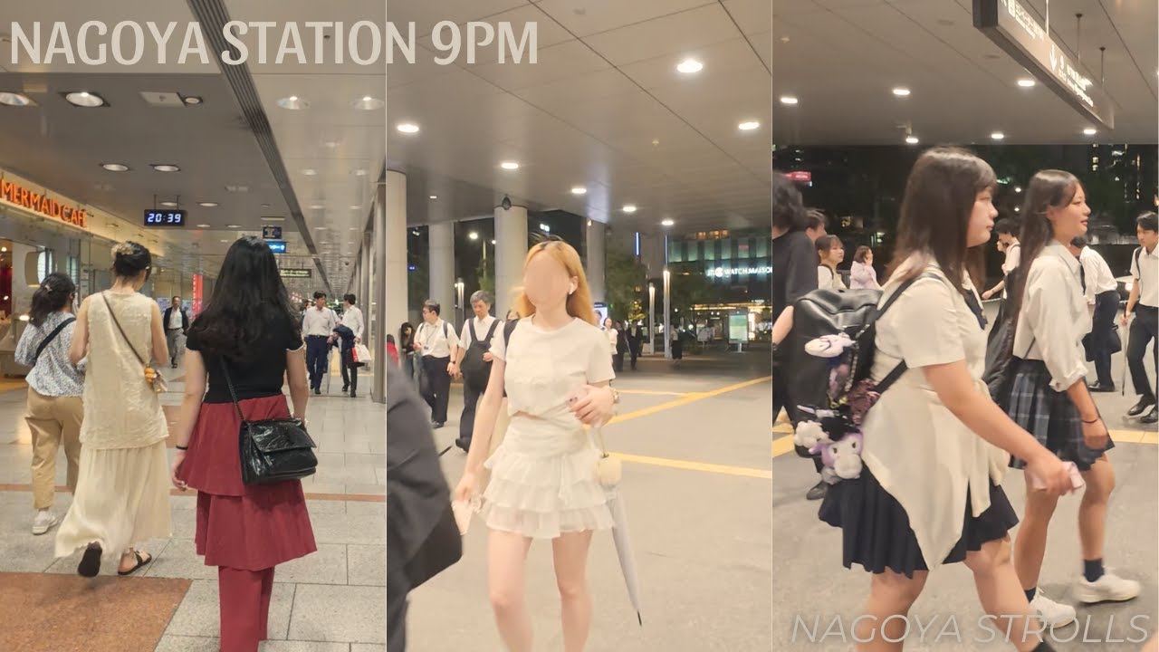 9PM at Nagoya Station | Busy Night in Japan | Japan Night Walks