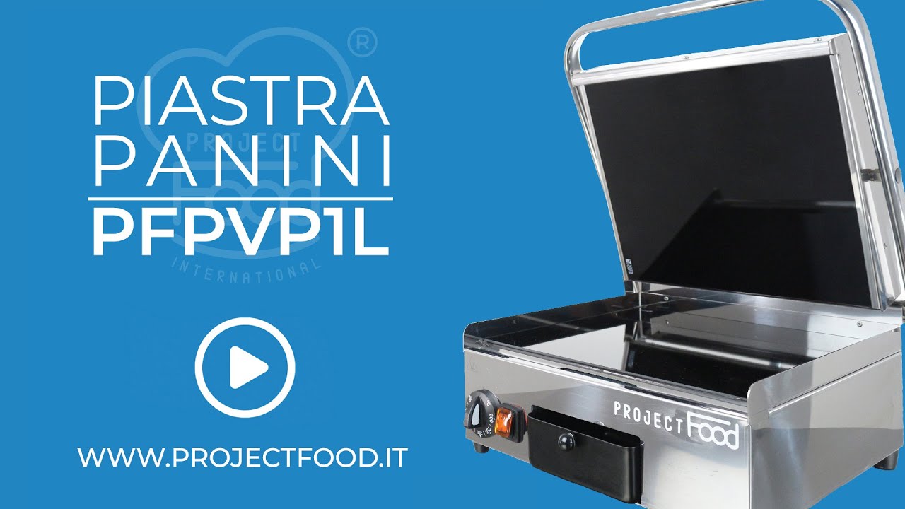 PFPVP1L - Piastra panini premium singola con piano cottura in vetroceramica, potenza 2100 watt