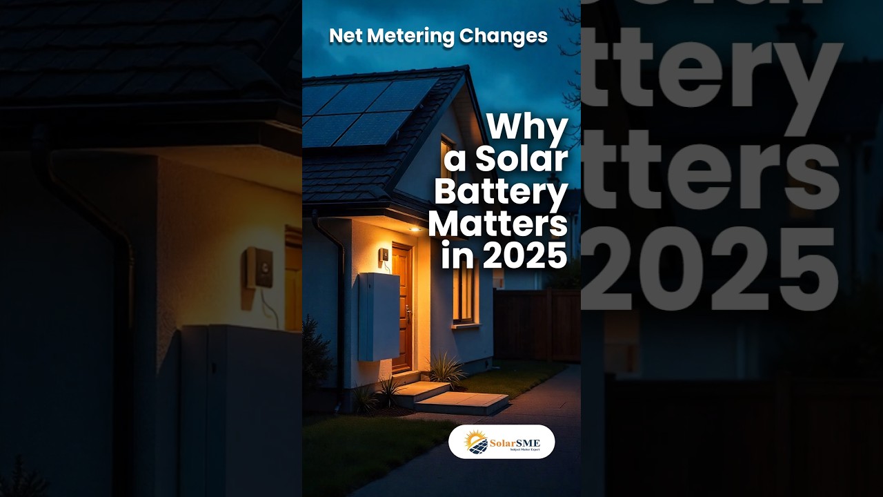 Net Metering Changes: Why a Solar Battery Matters in 2025 #netmetering