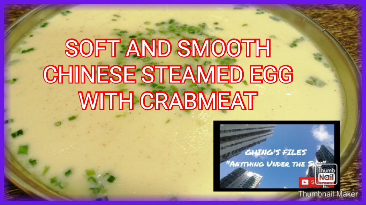 HOW TO MAKE SOFT AND SMOOTH CHINESE STEAMED EGG WITH CRABMEAT? Chinese Recipe