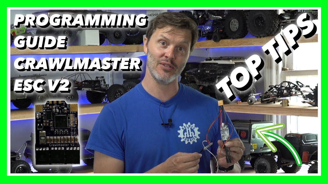 How to program your new Crawlmaster ESC V2 *Step by Step* best guide for best results Holmes Hobbies