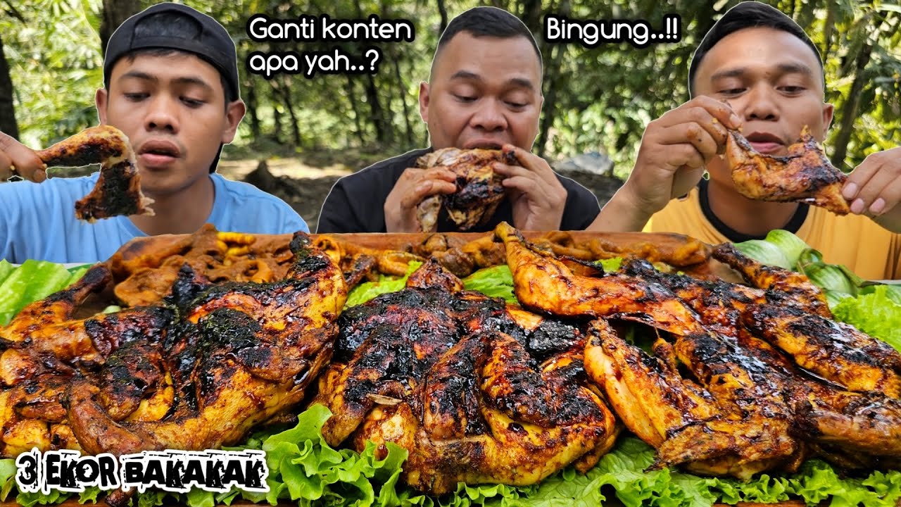 MULAI MENGELUH ! MUKBANG BAKAKAK AYAM KAMPUNG + SEMUR JEROAN + LALAPAN MENTAH + SAMBAL MENTAH
