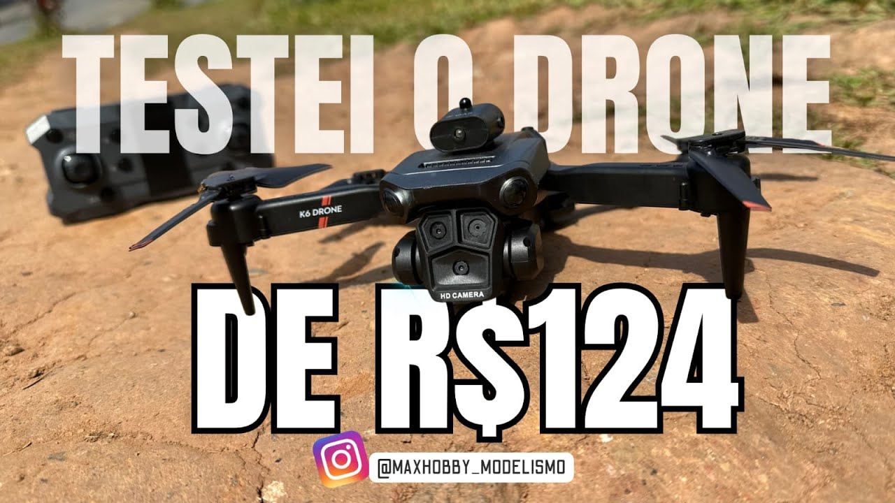 K6 MAX drone | O que esperar de um mini drone de 124 reais!?