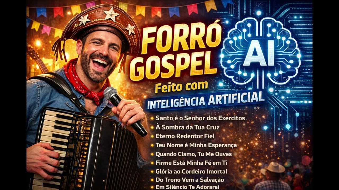 Forró Gospel com Inteligência Artificial | Louvor Nordestino com Alegria, Fé em Jesus Cristo