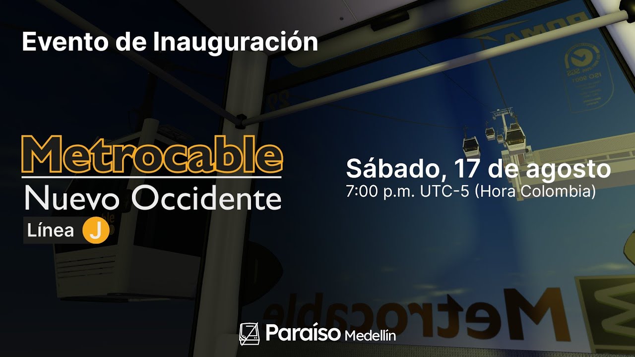 Inauguración Oficial del Metro Cable de Paraíso Roblox Linea J Parte 1