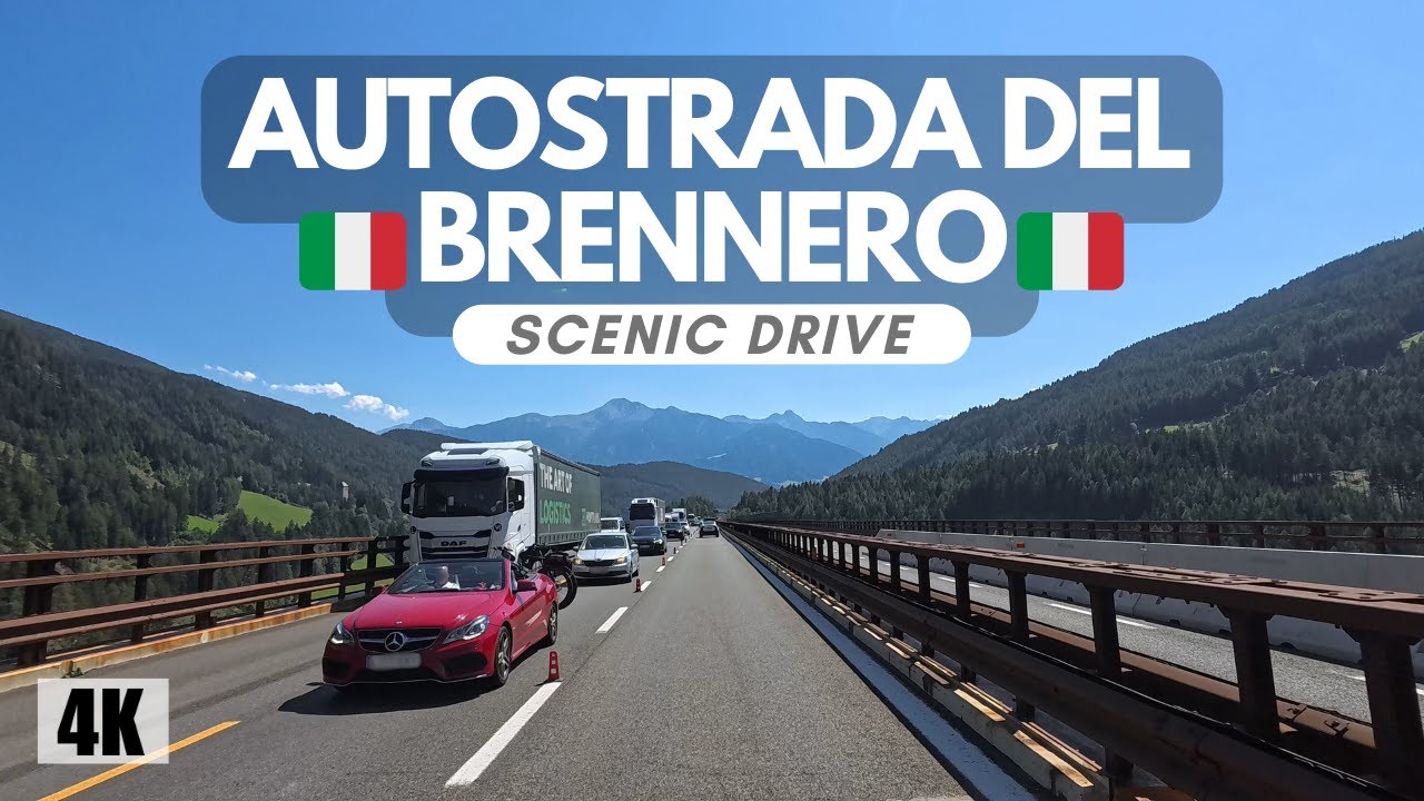Brennero - Bolzano | Brennerautobahn Autostrada A22 | Scenic Drive | Italy | ASMR