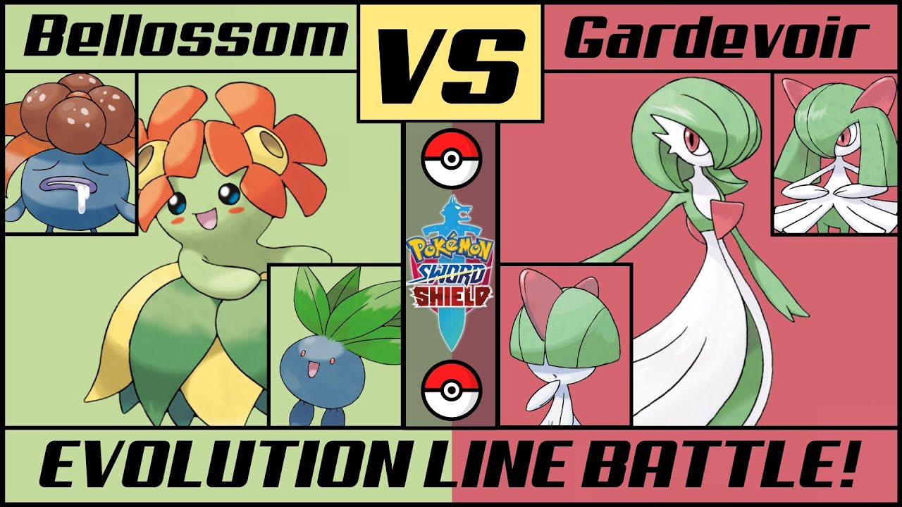 BELLOSSOM vs GARDEVOIR - Evolution Line Battle (Pokémon Sword/Shield)
