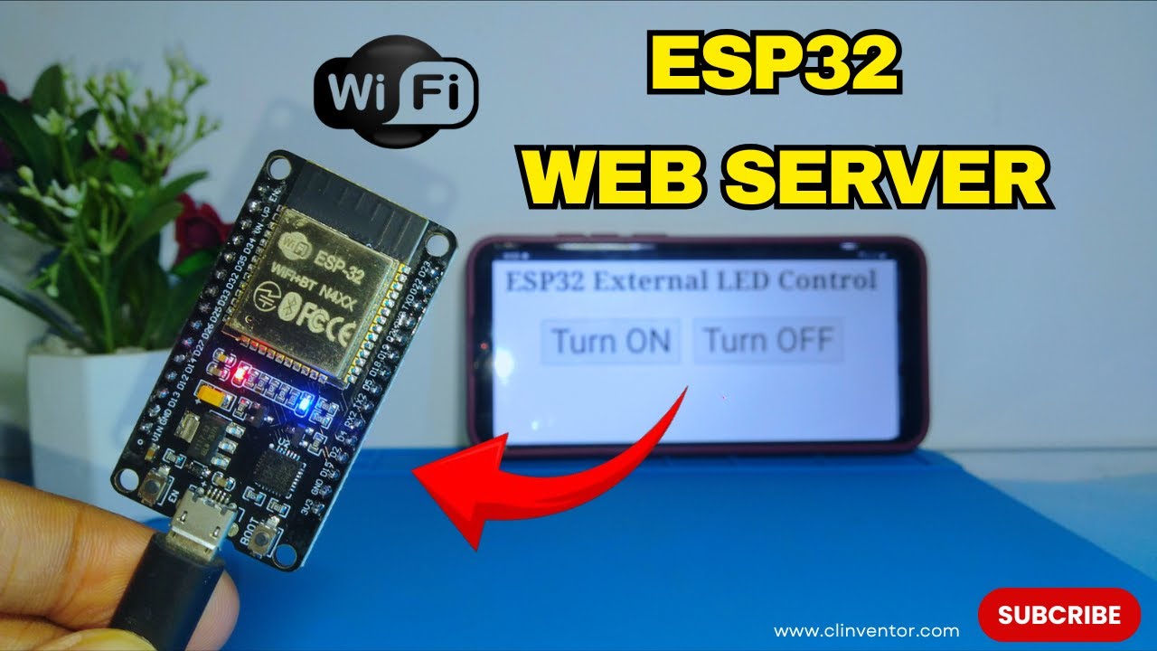 Control ESP32 Inbuilt LED with Web Server.For Beginners Guide (4K)