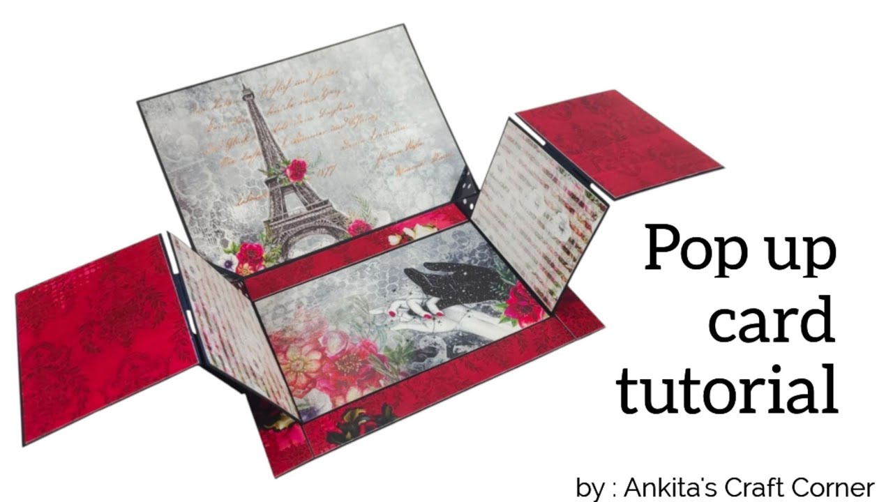 DIY pop up card | how to make pop up card for scrapbook | scrapbook card ideas