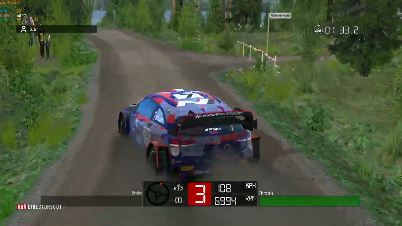 Treino para o brasileiro de rally chase cam