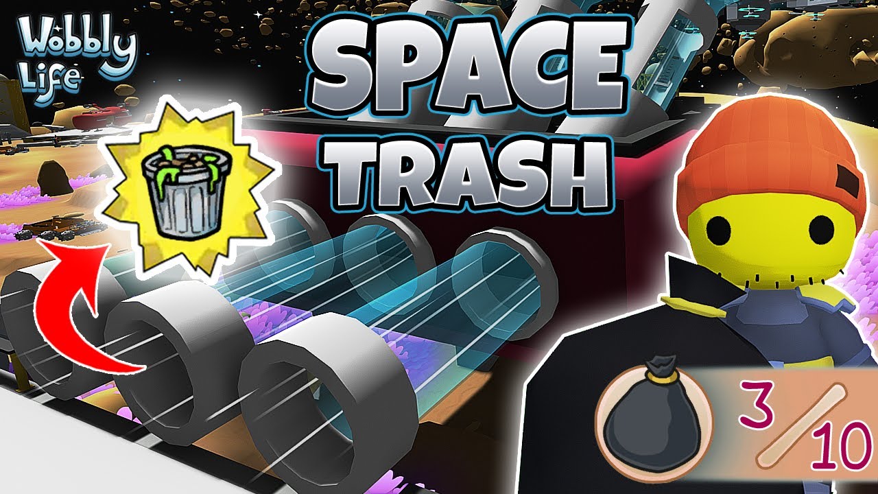 Wir räumen den Dorf-Asteroiden auf! 🧹♻️ Müll trennen in Wobbly Life! #WobblyLife