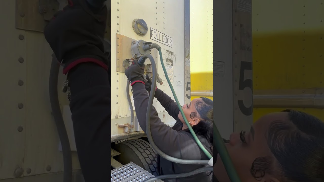 The most dangerous thing about being a female truck driver #truckdriver #18wheeler #cdl #trucker