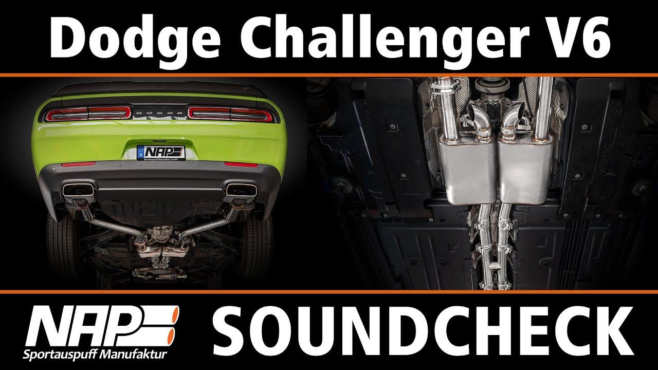 NAP Klappenauspuff ▶ Dodge Challenger V6 (mit V8 Sound 😎) - Serie vs. NAP Vergleich