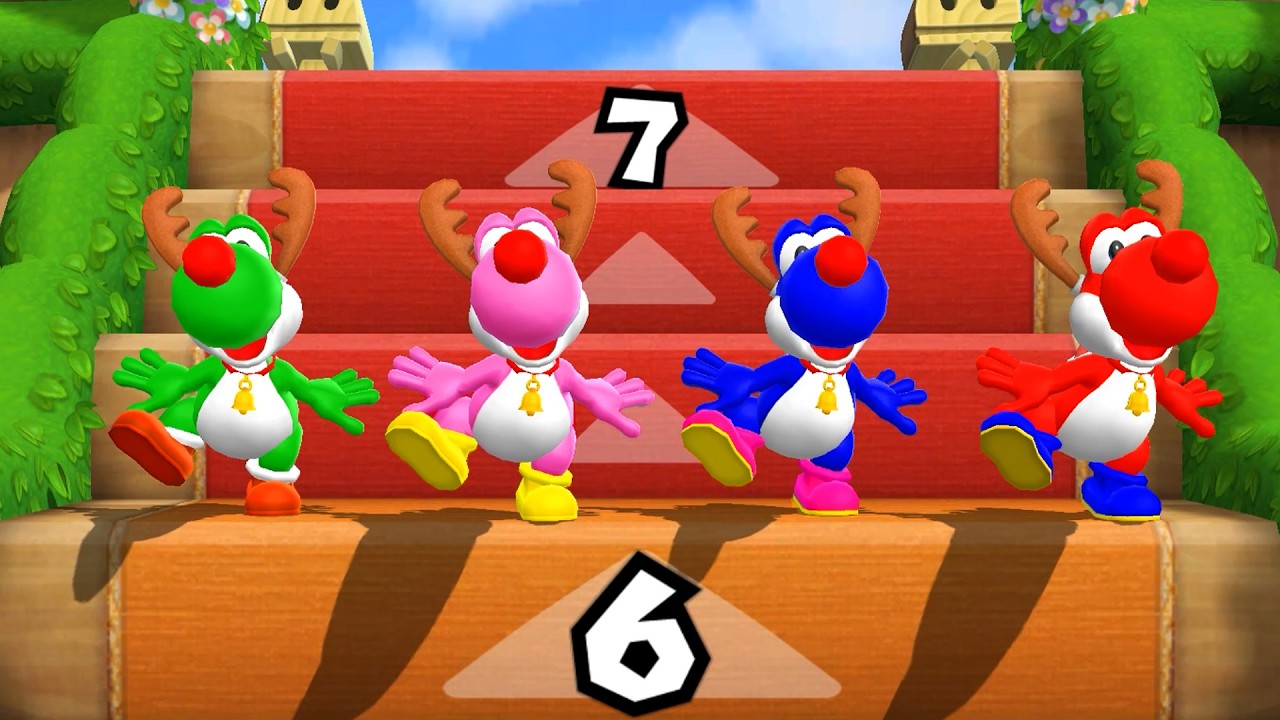 All Yoshi Party Goes INSANE in Mario Party 9 Step It Up! (Master CPU)