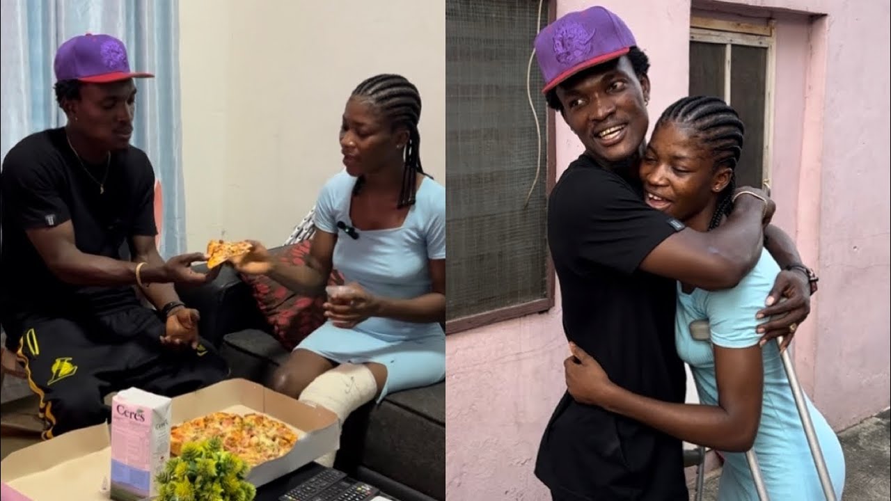 WENDY😘😍WELCOME’S HIS DADDY AFTER A LONG STAY AWAY FROM HOME & RECIEVE HER PIZZA 🍕SO MUCH JOY🎉