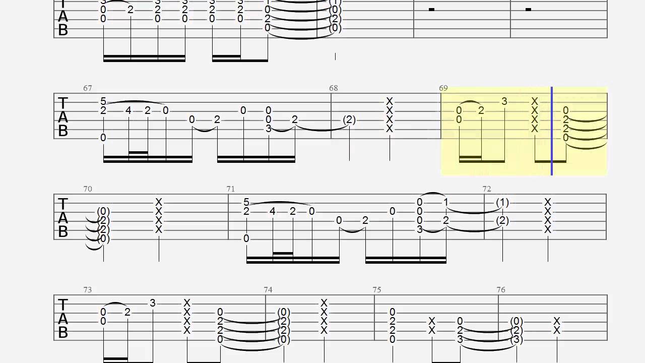 Guitar Tab - I See Fire - Slow - Chords - How to Play