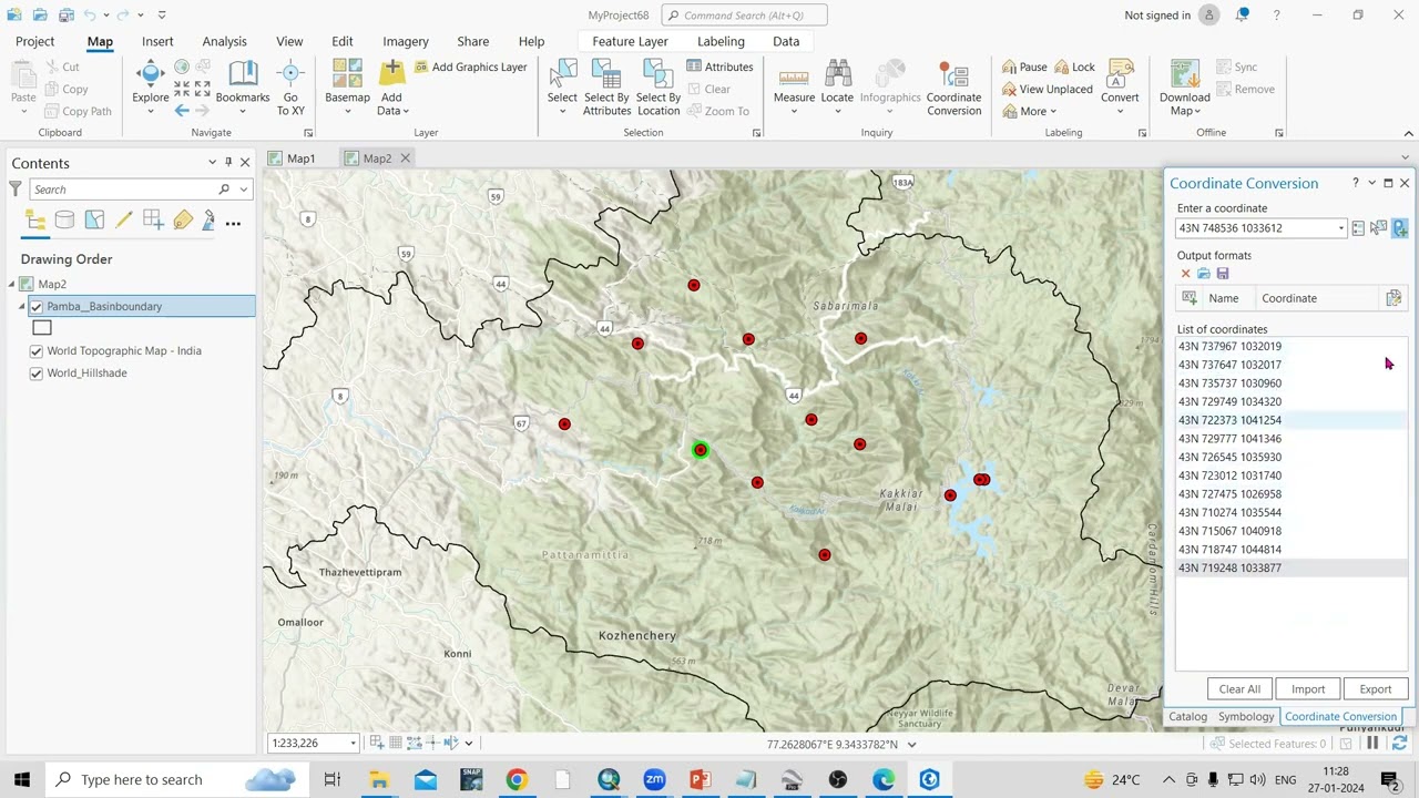 How to use the Coordinate Conversions tool in ArcGIS Pro