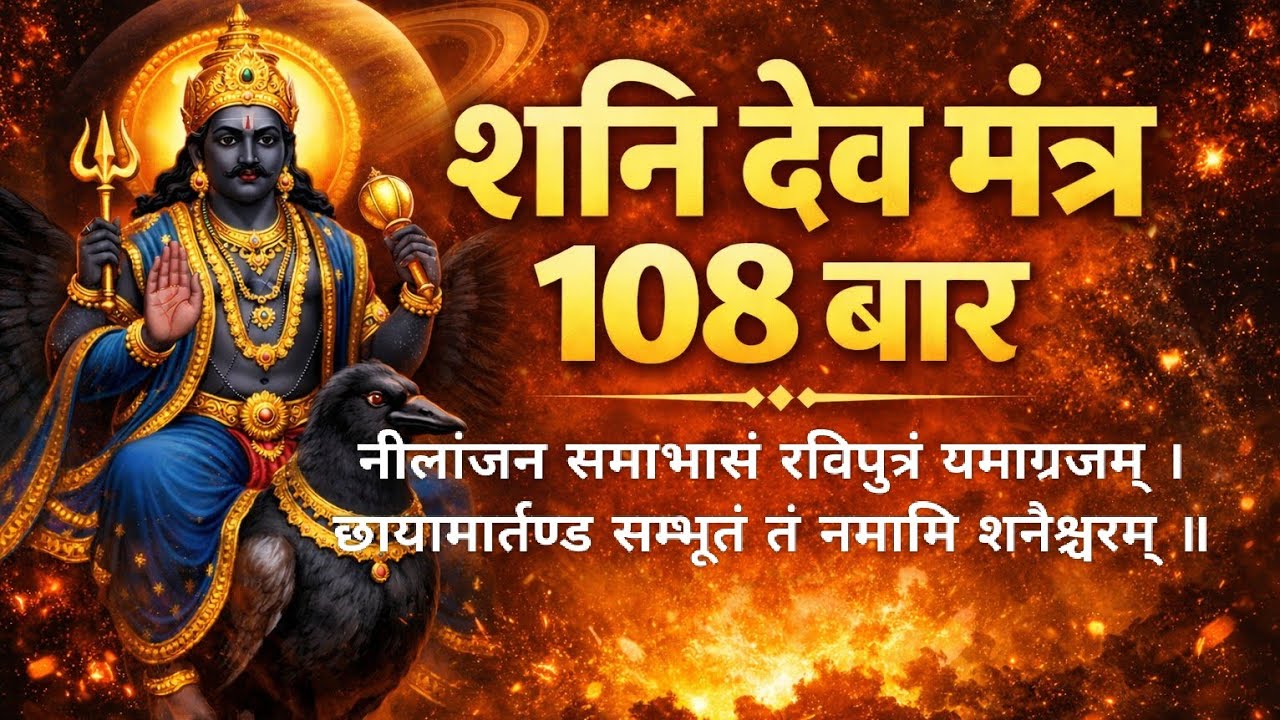 Shani Dev Mantra 108 Times | शनि देव मंत्र 108 बार | Shani Shanti Mantra #shanidev #shanimantra 