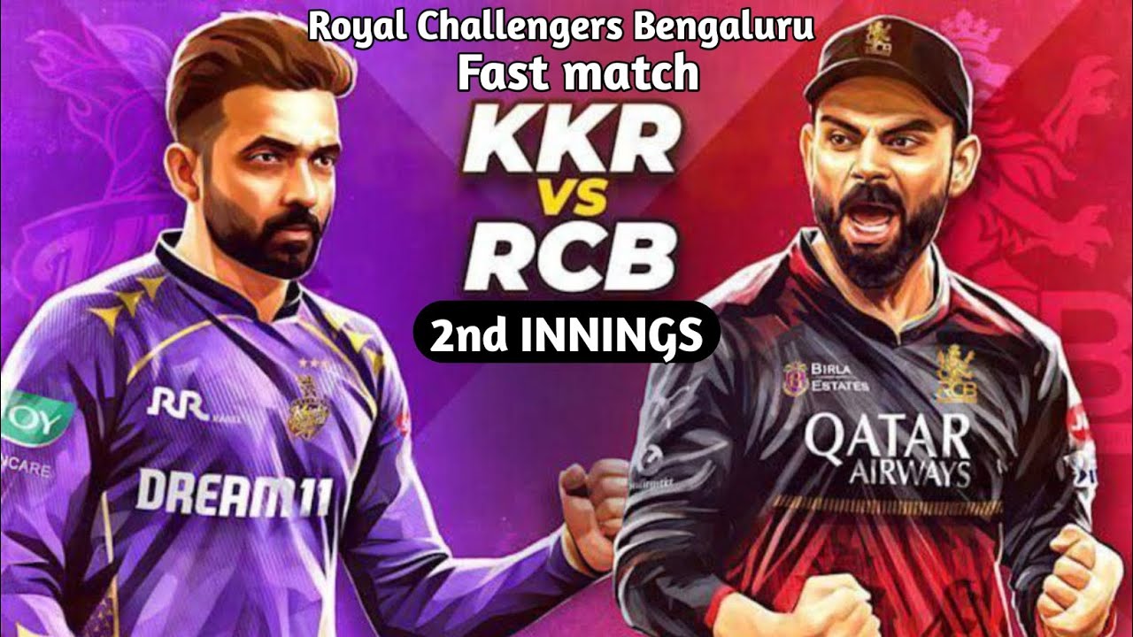 KKR VS RCB match Highlights | kkr vs rcb 2025 highlights first match 2nd innings 🏏