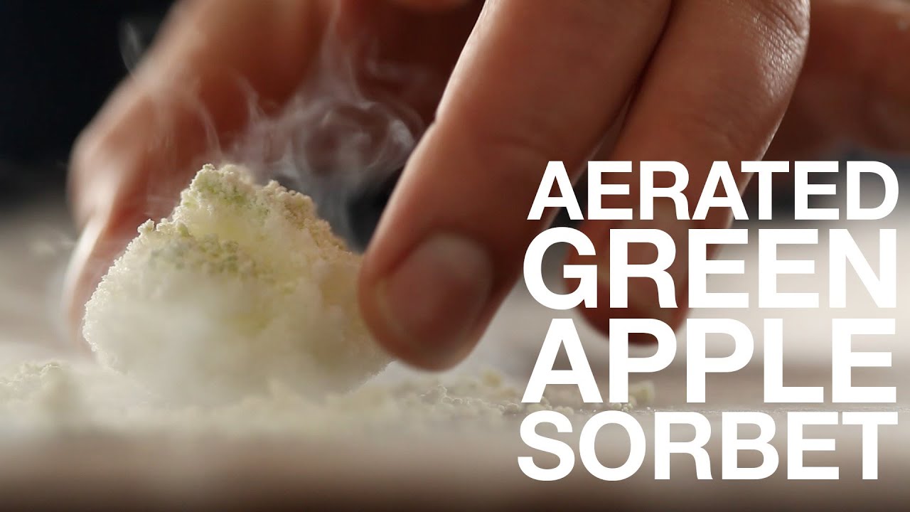 Recipe • Aerated Green Apple Sorbet • ChefSteps