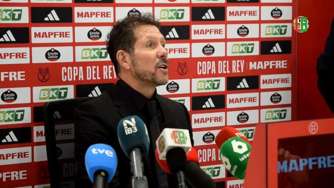Declaraciones de Diego Pablo Simeone González entrenador del Atlético de Madrid