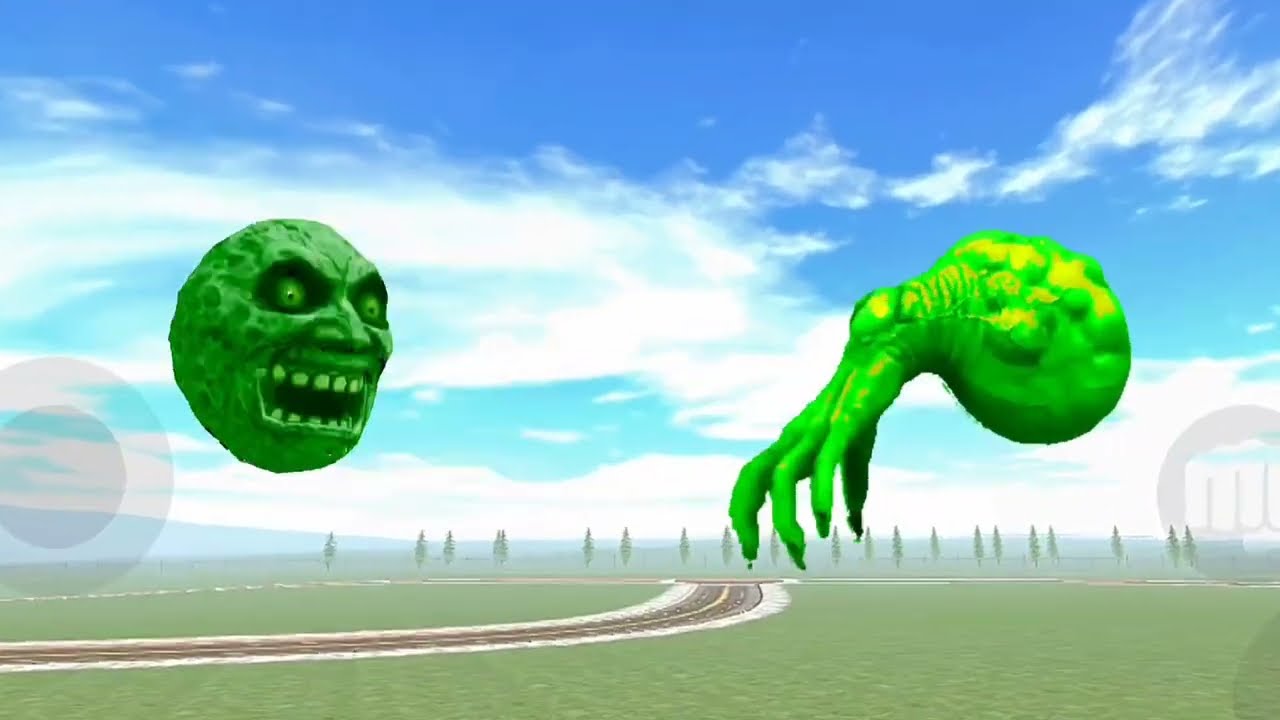 Franklin become moon mask to fight one hend bran eye monster in Indian bike driving 3d 