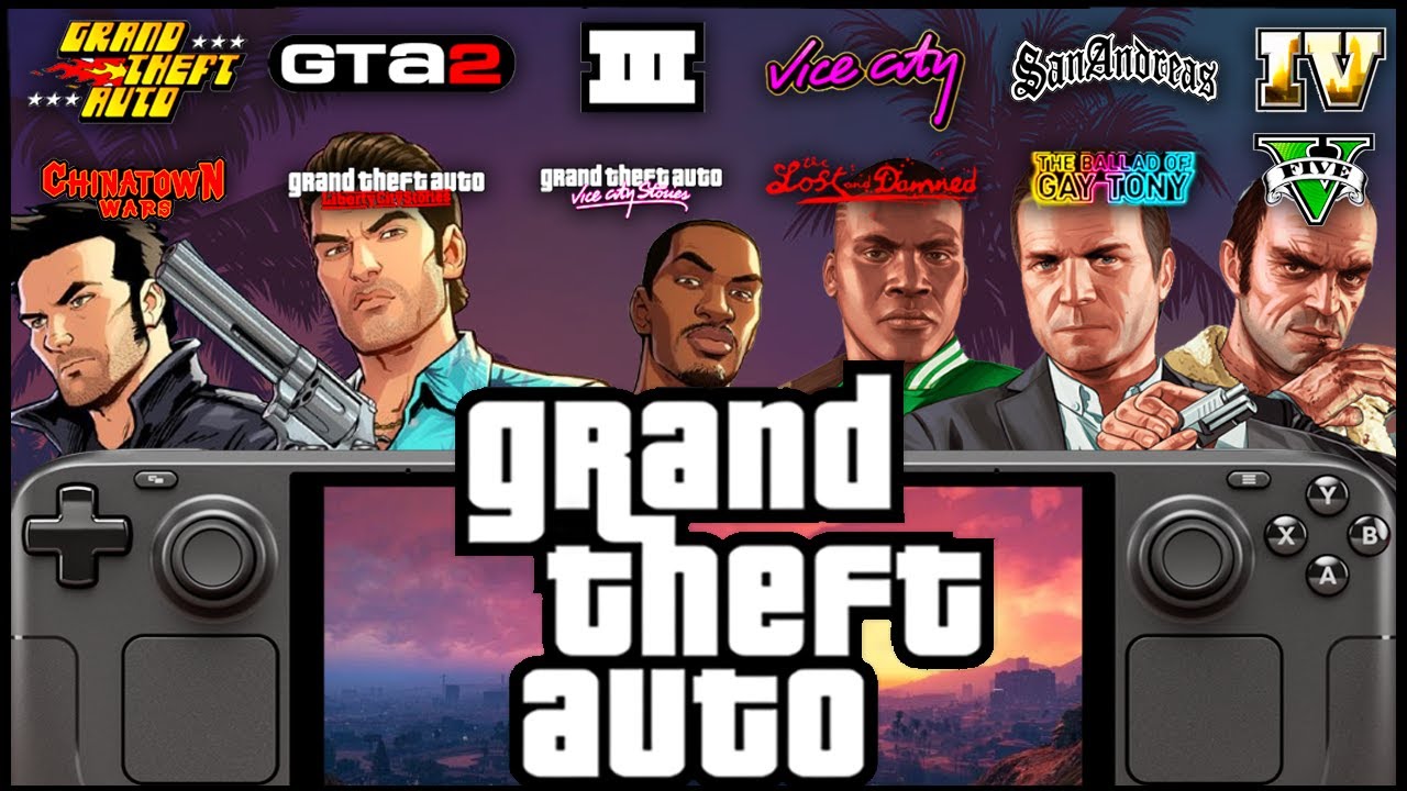 ALL Grand Theft Auto Games Tested On Steam Deck:  FULL Franchise Collection Performance Showcase