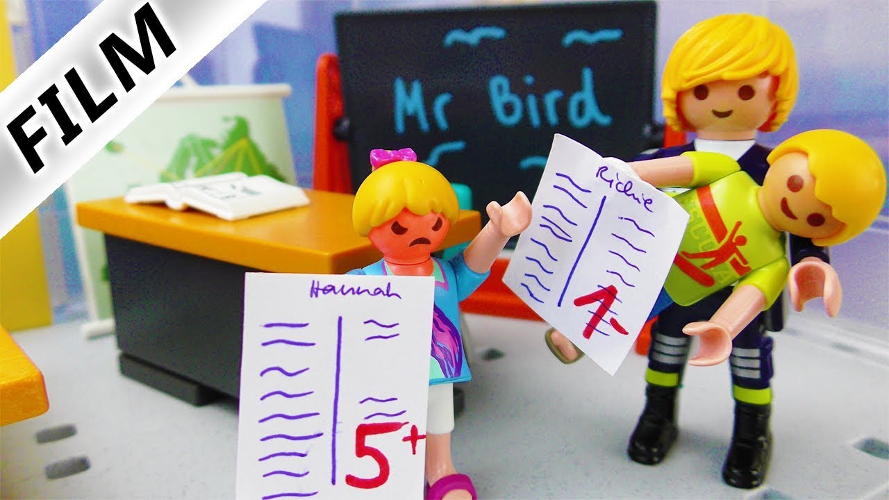Familie Vogel - PAPA ALS ENGLISCH LEHRER - Hannah schlecht Richie gut |  Playmobil Film deutsch