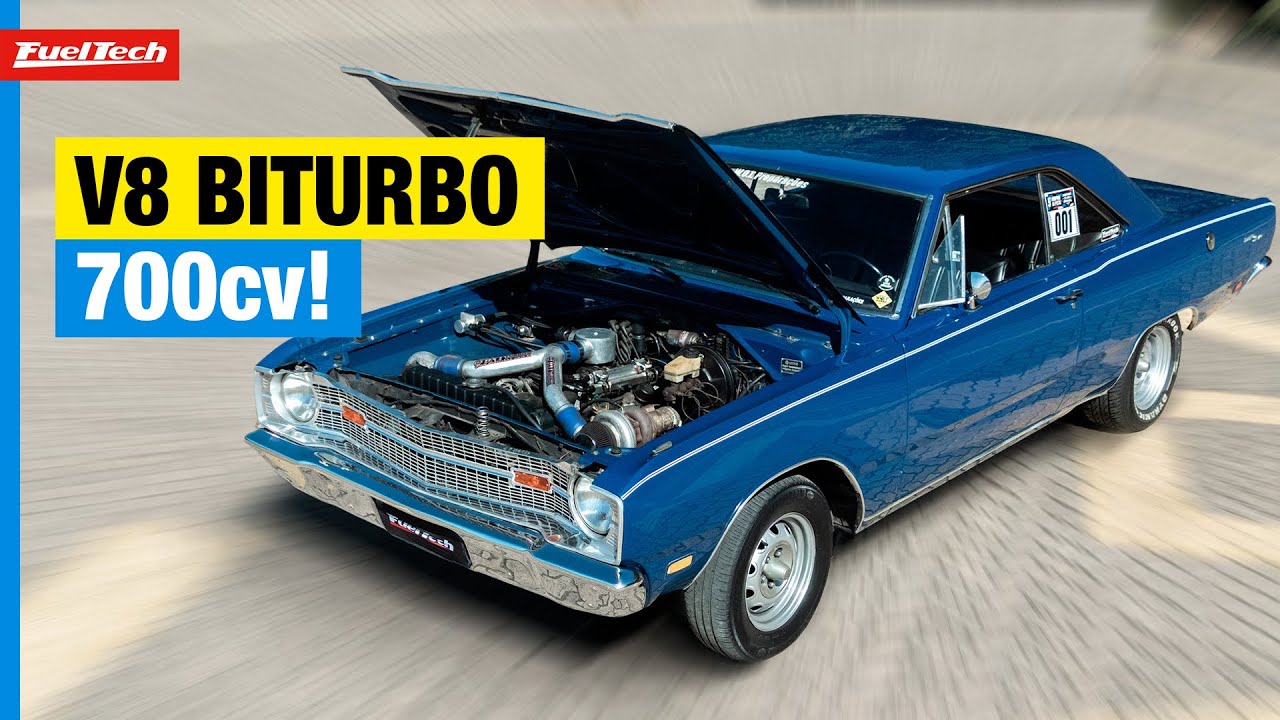 Fordeiro comprou Dodge Dart e montou biturbo com 700cv!