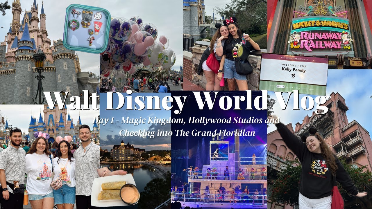 Disney World Vlog 🌈✨🏰 Day 1 - Magic Kingdom, Hollywood Studios and Checking into The Grand Floridian