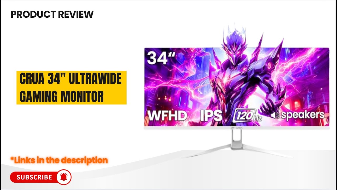 CRUA 34” Ultrawide Gaming Monitor Review | 120Hz, 21:9 WFHD, IPS, FreeSync 🔥