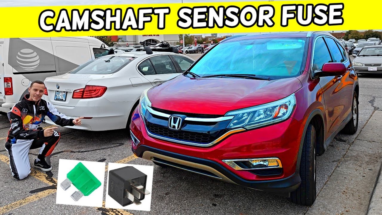 Расположение предохранителя датчика положения распределительного вала HONDA CRV CR-V 2012 2013 20...