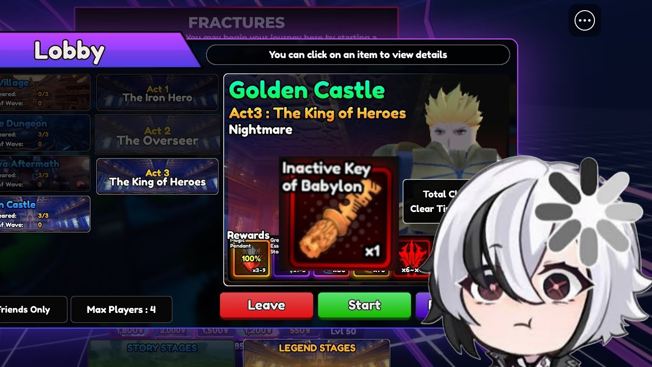 HOW I SOLOED FATE LEGEND STAGE 3 [Anime Vanguards]