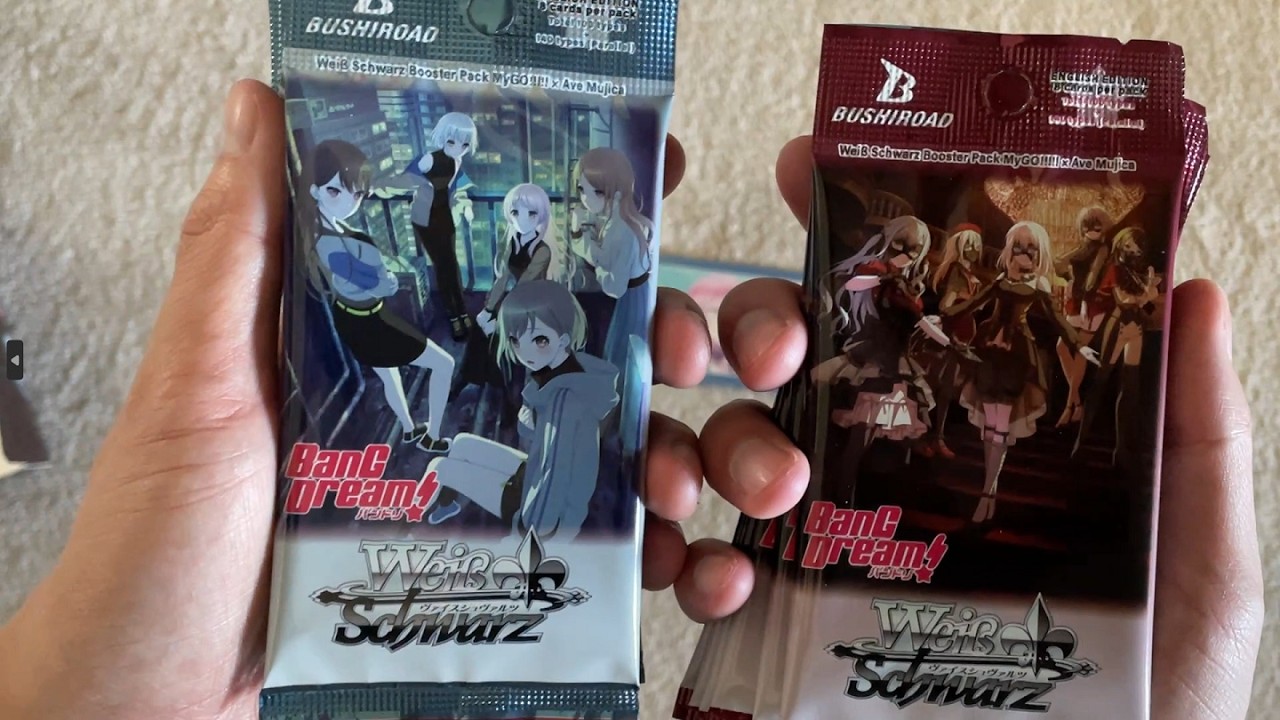 Weiss Schwarz Bang Dream MyGO x Ave Mujcia Early 2x Booster Box Opening