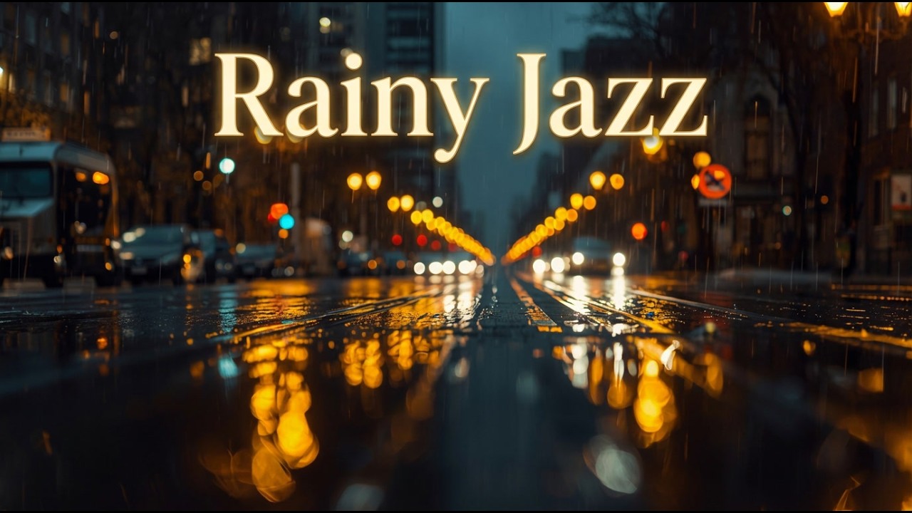 Rainy Night Smooth Jazz – Relaxing Instrumental for Sleep & Focus 2 Hours