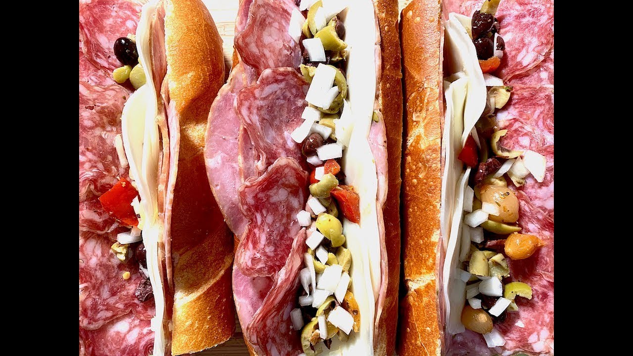 GORGEOUS Baguette Muffaletta Sandwich Recipe | OH YUM!
