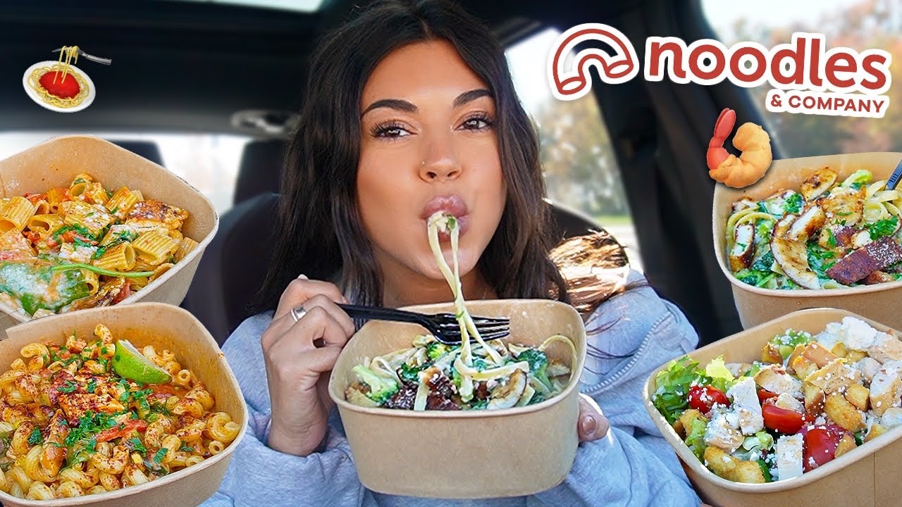 I ordered Noodles & Company’s NEW Menu Items! 🍝 Pastas, Shrimp, Salads..