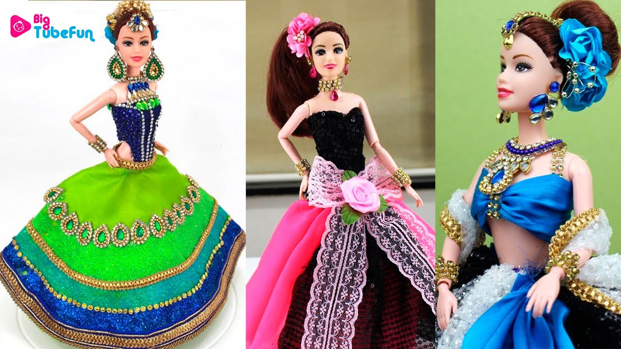 Barbie Salwar Suit Designs - Anarkali & Sharara Suit! Designer Barbie Dress, Gudiya Decoration