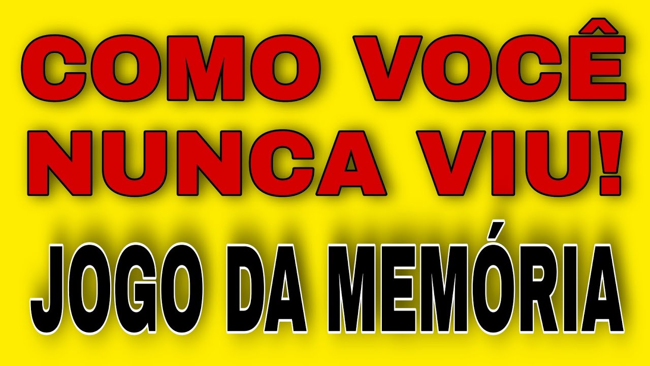 COMO FAZER? JOGO DA MEM&Oacute;RIA VISUAL COM MATERIAL RECICLADO.