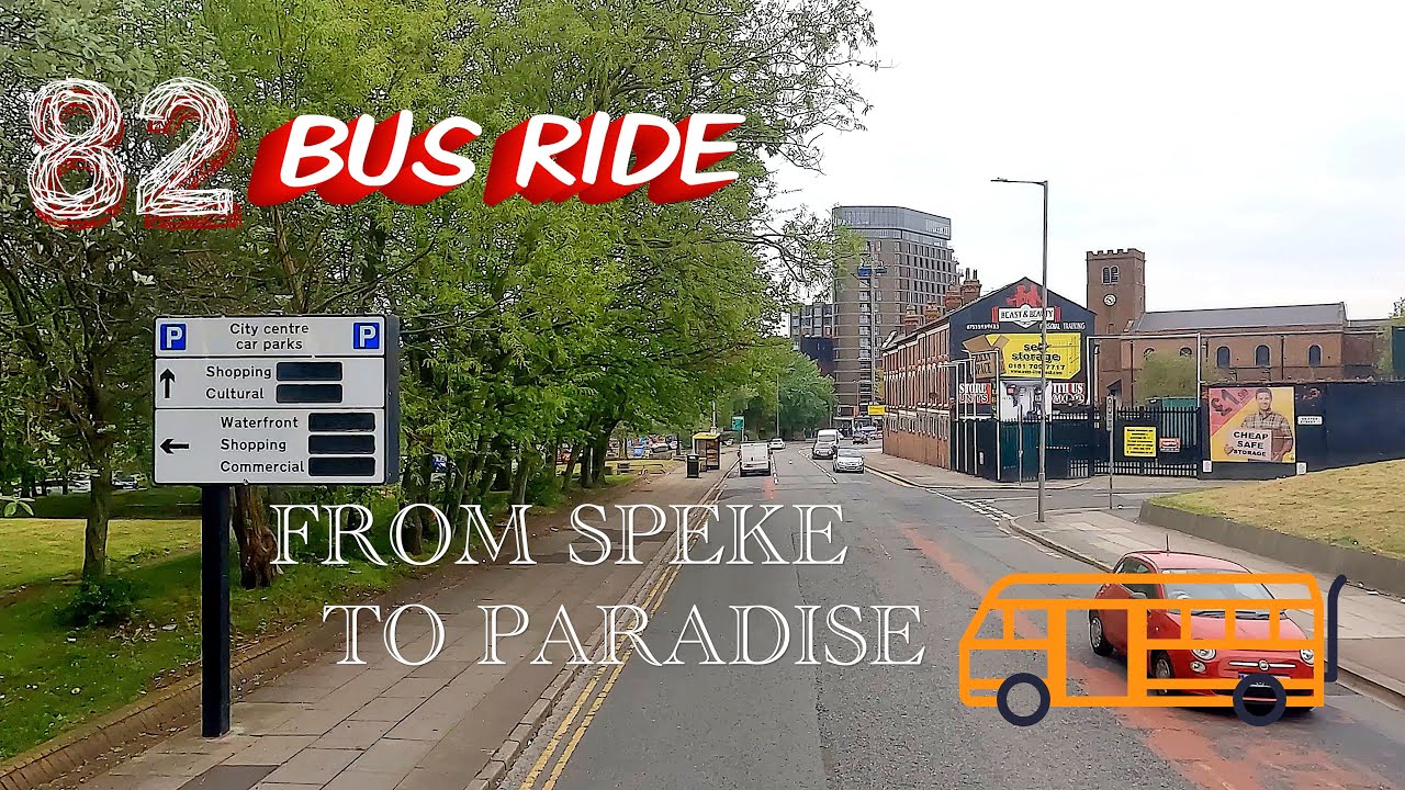 Liverpool. Bus Ride 🚌 Route 82 - Full Bus Journey / Morrisons in Speke - Paradise Street Station 📽