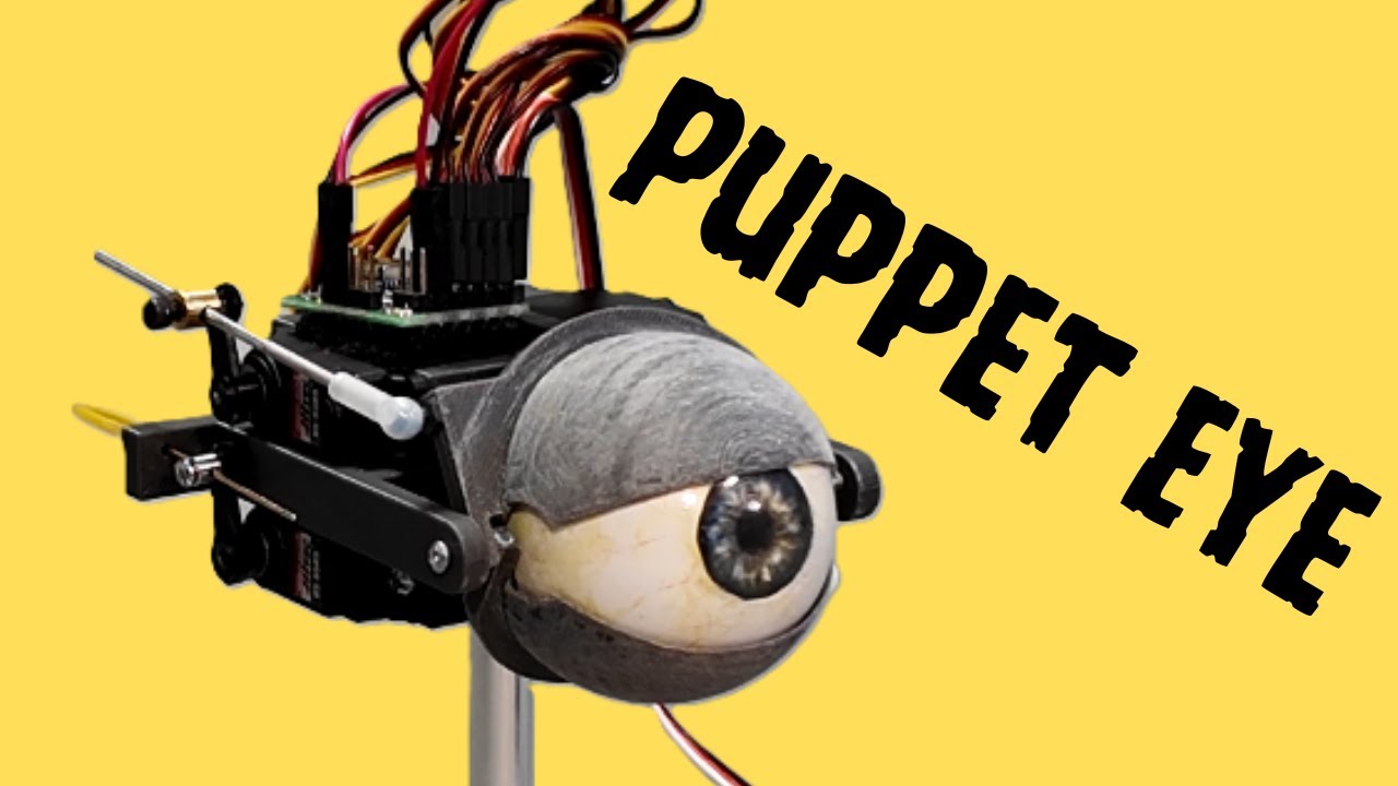 How to Build a Realistic Animatronic Eye – 3D Printed, 4 Servo Design