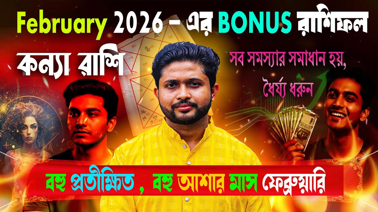 কন্যা রাশি (Virgo)। ফেব্রুয়ারী মাসের বোনাস রিডিং । নাক্ষত্রিক বিচার । February | Bonus Virgo।