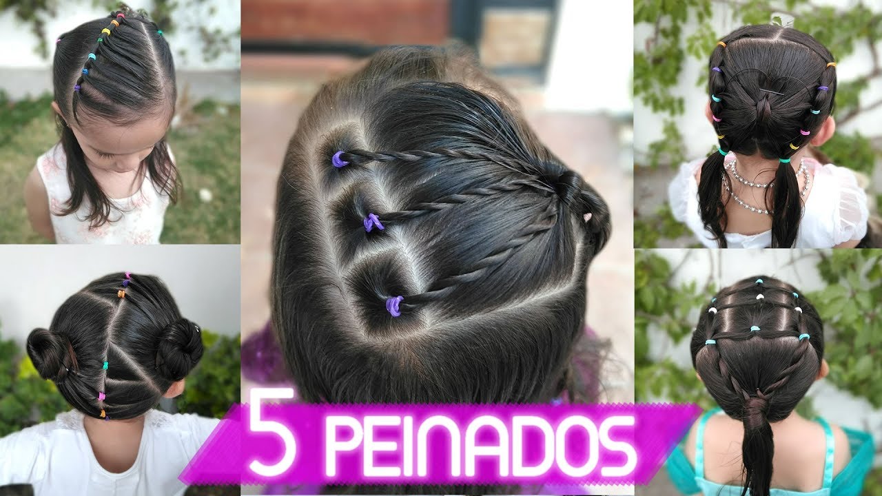 5 PEINADOS FACILES PARA NIÑAS | Peinados faciles y rapidos | May Lopez