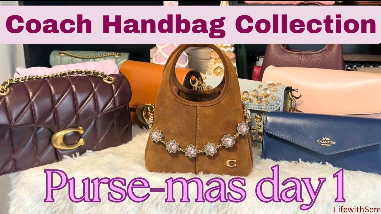 🎄✨Моя коллекция сумок Coach | СУМОЧКИ-МАСОЧКИ, ДЕНЬ 1 🤗🎊🎄✨ #coachhandbags #coach #vlogmas #purse-mas