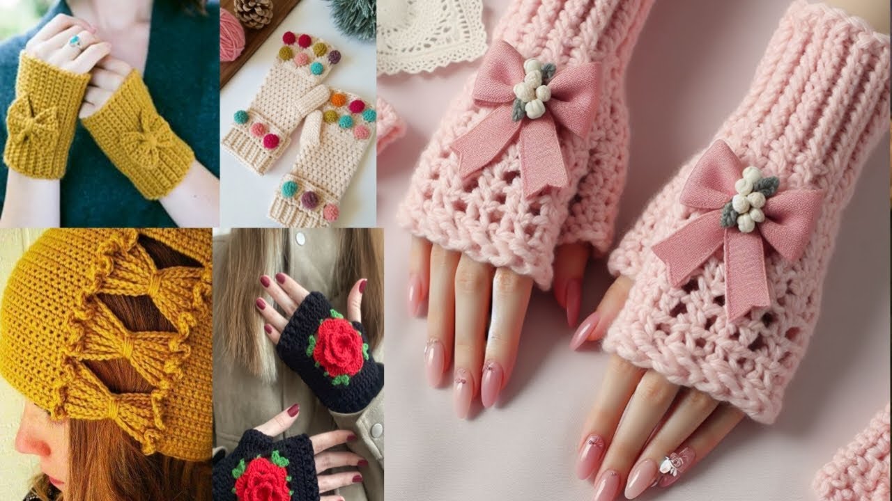 How To Crochet Attractive New Pattern | Amazing Hand Fingerless Gloves 🧤 | New Ideas 2025
