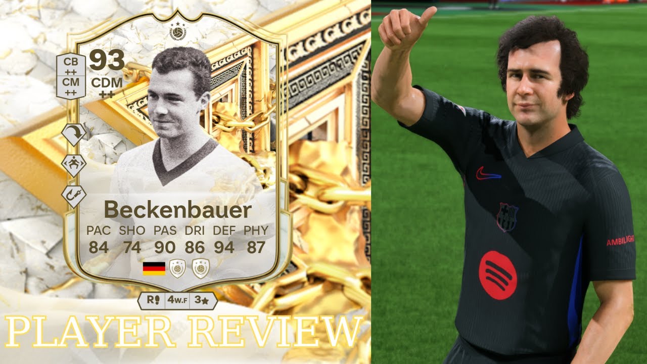 W VALUE!💸 SBC 93 IMMORTALS ICON Beckenbauer Player review - EA FC 25