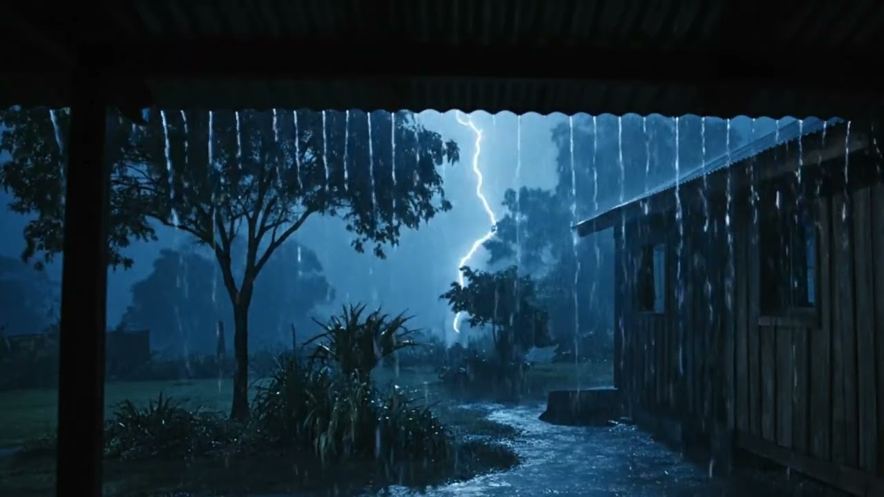 Rainy Cabin Dreams 🌲 Soft Piano & Gentle Rain Ambience for Deep Focus & Restful Sleep